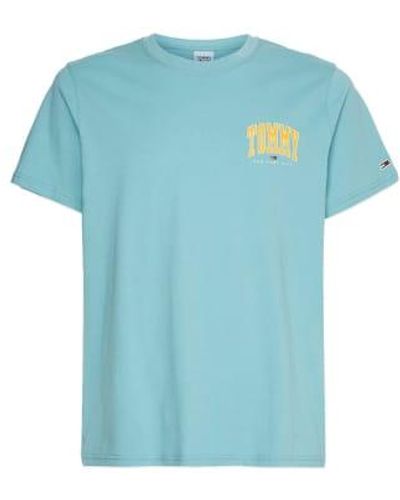 Tommy Hilfiger Tommy College Graphic T Shirt Crest - Blu