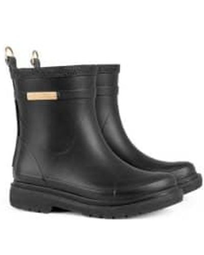 Ilse Jacobsen Dark Short Rubber Boots 37 - Black