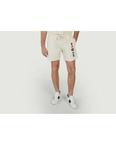 Olow Bodhi Atoum X Marco Oggian Embroidered Shorts 30 - White