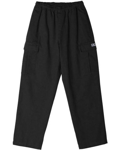 Obey Ripstop Cargo Trousers - Black