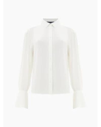 French Connection Cecile crepe camisa - Blanco