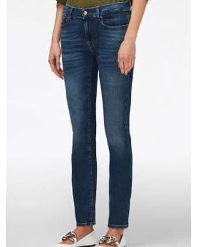 7 For All Mankind Roxanne Luxe Vintage Mood Jeans - Blu