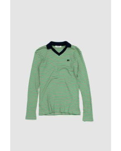 Wales Bonner Polo sonic marfil/ver - Verde