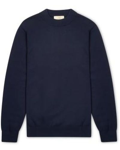Burrows and Hare Mock Turtle Neck - Blue