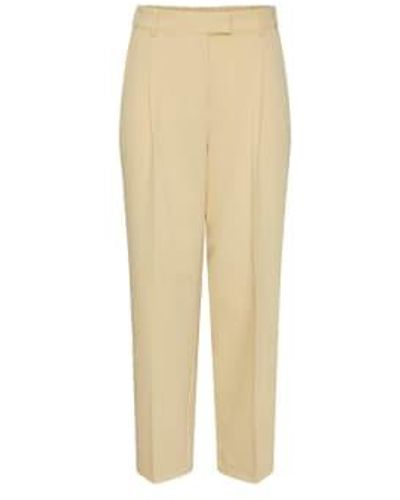 Y.A.S | Field Hw Ankle Pant Italien Straw Xs - Natural