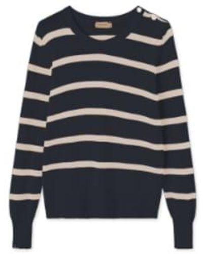 Rue de Tokyo Kadua Striped Sweater - Blu