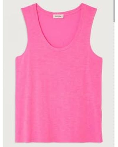 Every Thing We Wear American Vintage Jacksonville Vest Top Fluoro M - Pink