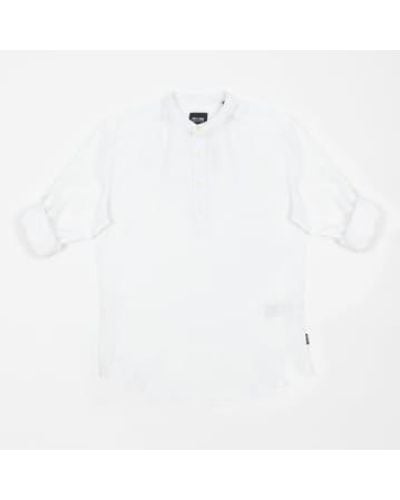 Only & Sons Slim Fit Grandad Collar Shirt In S - White