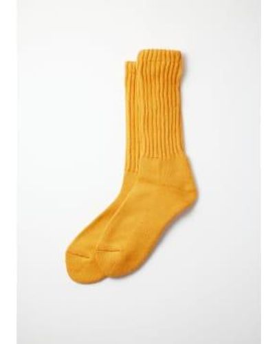 RoToTo Loose Pile Crew Socks 2 - Arancione