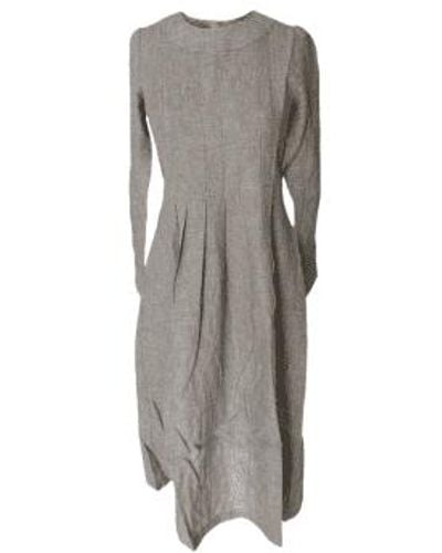 WINDOW DRESSING THE SOUL Linen And Thread Tilly Dress Xxl - Grey