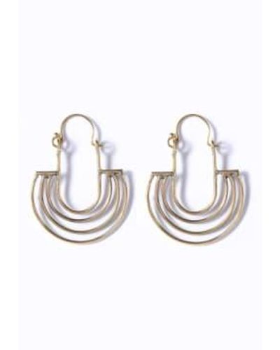 CollardManson Seawave Earrings O/s - Metallic