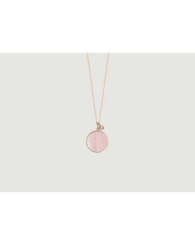 Ginette NY Ever Disc Necklace - White