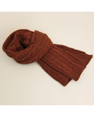 40 Colori Bufanda lana gruesa sólida - Marrón