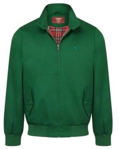 Merc London Harrington Cotton Jacket - Verde