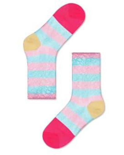 Happy Socks Socquettes franca rose clair