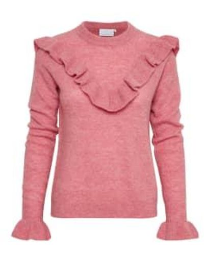 Kaffe 10501861 Hellen Aya Sweater Bright L - Pink