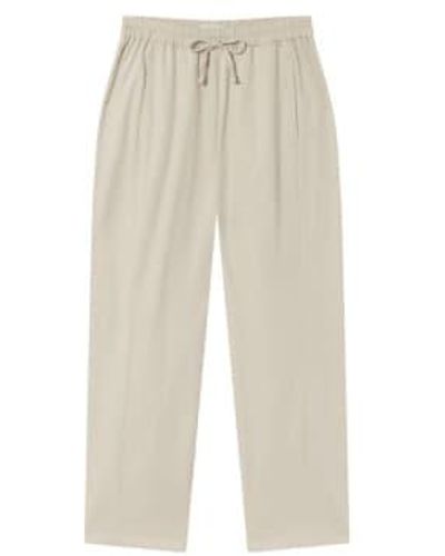 Thinking Mu Esther Trousers Fog Seacell Xs - Natural