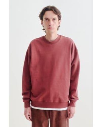 A Kind Of Guise Cascade Crewneck Pecan S - Red