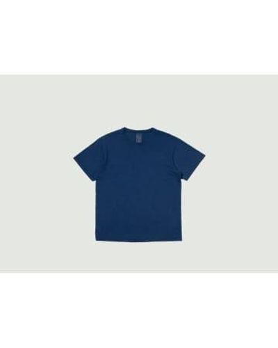 Nudie Jeans T-shirt Roffe - Bleu