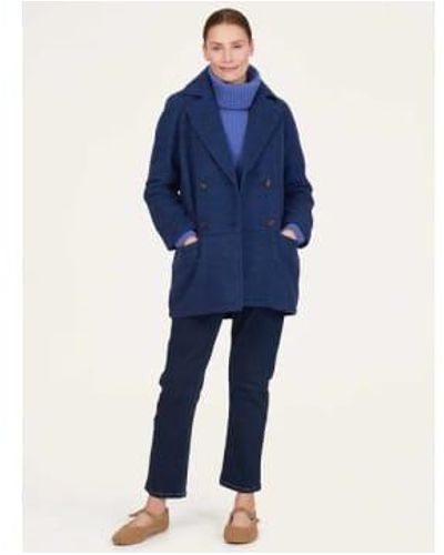 Thought Remi And Recycled Polyester Coat Dark Periwinkle Blue 8