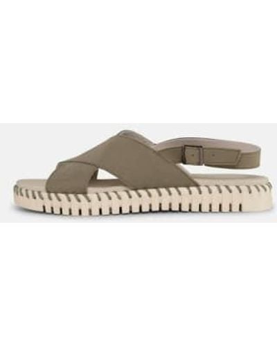 Ilse Jacobsen Tulip Sandal Army Uk 3/de 36/us 5 - Metallic