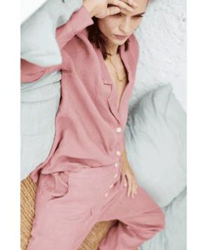 Mus & Bombon Linen Blouse Linen - Pink