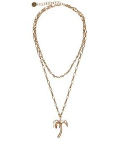 Max Mara Vento Necklace One Size - Metallic