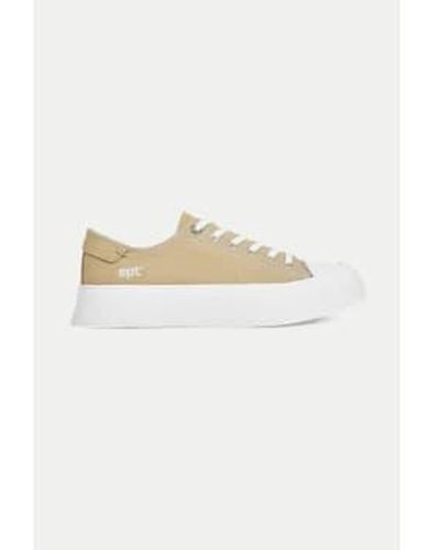 East Pacific Trade Beige Dive Canvas Trainer S / 45 - White