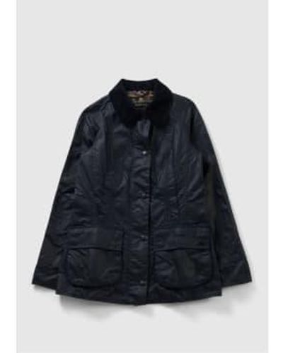 Barbour S Classic Beadnell Wax Jacket - Blue