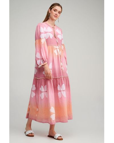 Pearl & Caviar maxi dress - tangerine