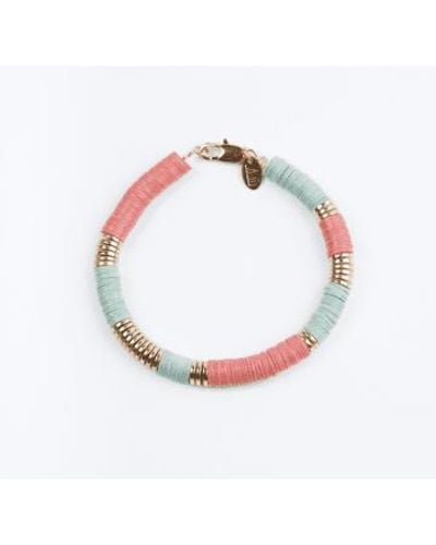 Maison Monik Bracelet Lou Ann Perles De Vinyle - Pink