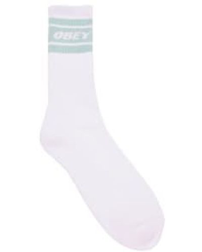 Obey Cooper Socks Surf Spray - Bianco