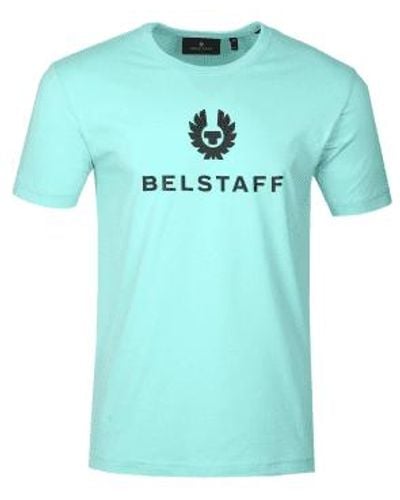 Belstaff Signature Tee Ocean M - Blue