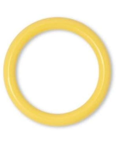 Lulu Colourful Enamel Ring 55 - Yellow