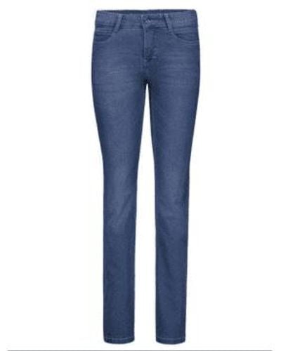 Mac Jeans Mac Dream 5401 Jeans Straight Bein D569 0355L Mid Blue Authentic - Blau