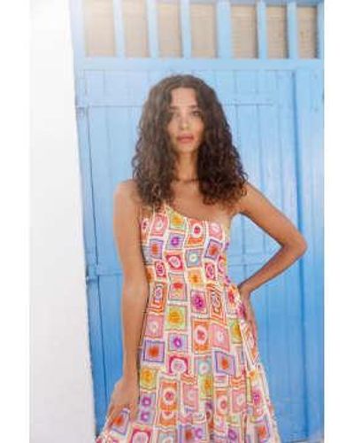 Sundress Ibiza Print Joe Maxi Dress Xsmall/small - Blue
