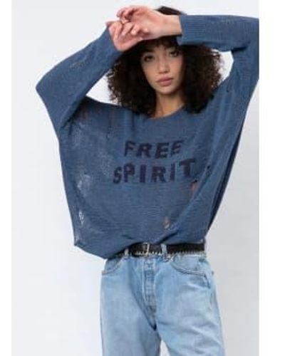 Religion Free Spirit Sweater - Blue