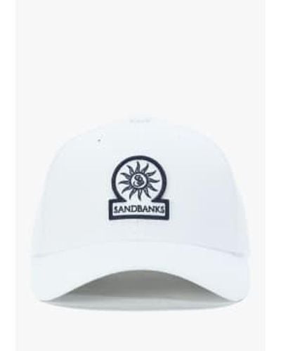 Sandbanks S Badge Logo Cap - White