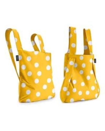 NOTABAG Shopper Backpack – Golden Dots - Yellow