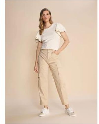 Mos Mosh Mmadeline Rosita Cargo Pant Cement - Natural