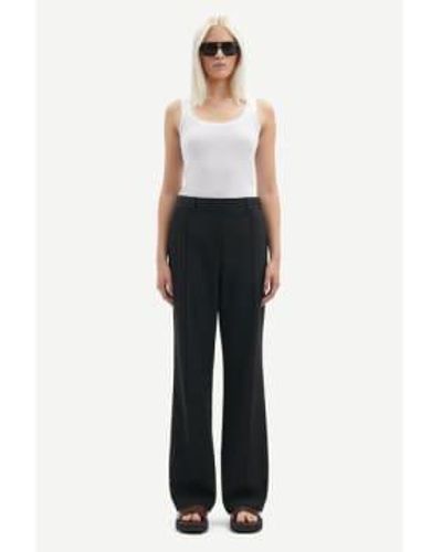 Samsøe & Samsøe Salot Trousers Pinstripe - Bianco