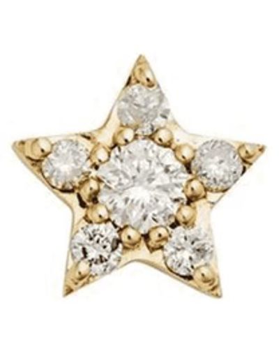 Zoe & Morgan Rose Gold Alcyone Star Diamond Single Stud Earring - Metallizzato