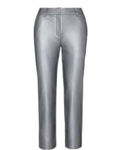 Commando Faux Leather 7/8 Platinum Trousers M - Grey