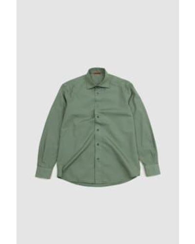 Barena Surian Shirt Bagio Salvia 46 - Green