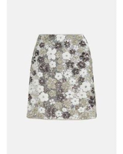 Essentiel Antwerp Fishbone Skirt 10 - Gray
