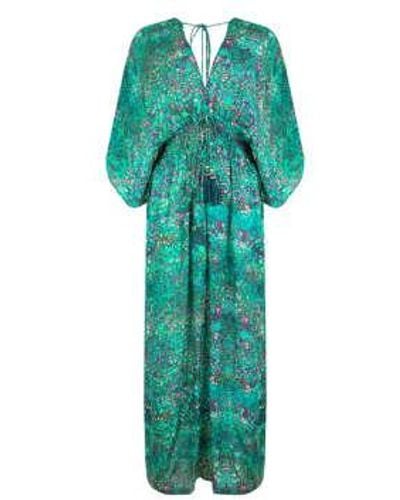Sophia Alexia Bubbles Capri Kimono Xs/s - Green