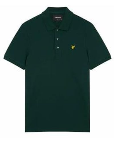 Lyle & Scott Mens Plain Polo Shirt 4 - Verde