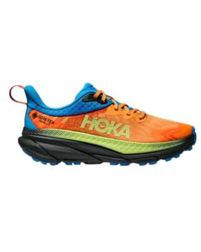 Hoka One One Challenger Shoes Atr 7 Gtx /solar Flare 42 - Blue