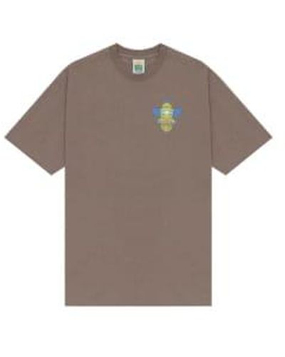 Hikerdelic Bee & Ss T-shirt - Brown