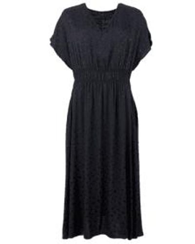 Black Colour Cora V Neck Dress L/xl - Black